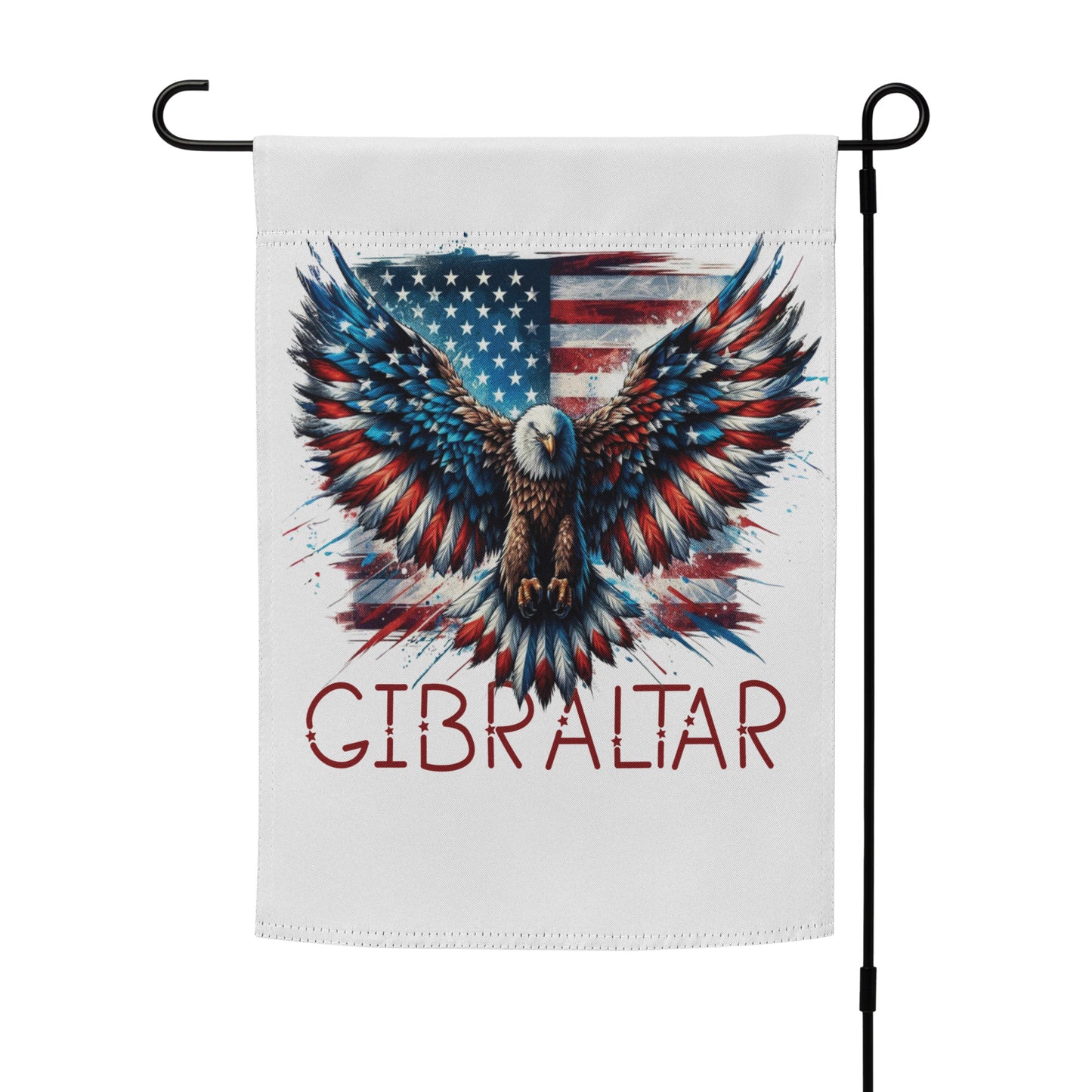 Gibraltar Patriotic Eagle Garden flag