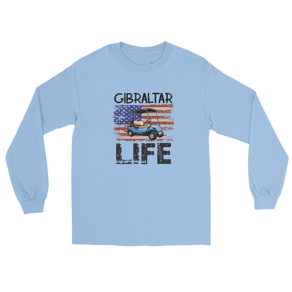 Gibraltar Life Patriotic Men’s Long Sleeve Shirt