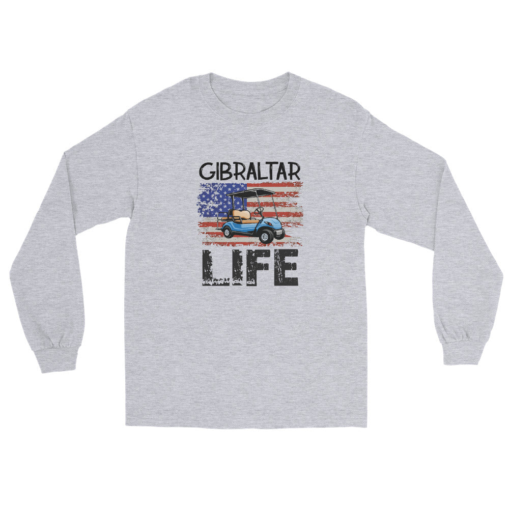 Gibraltar Life Patriotic Men’s Long Sleeve Shirt