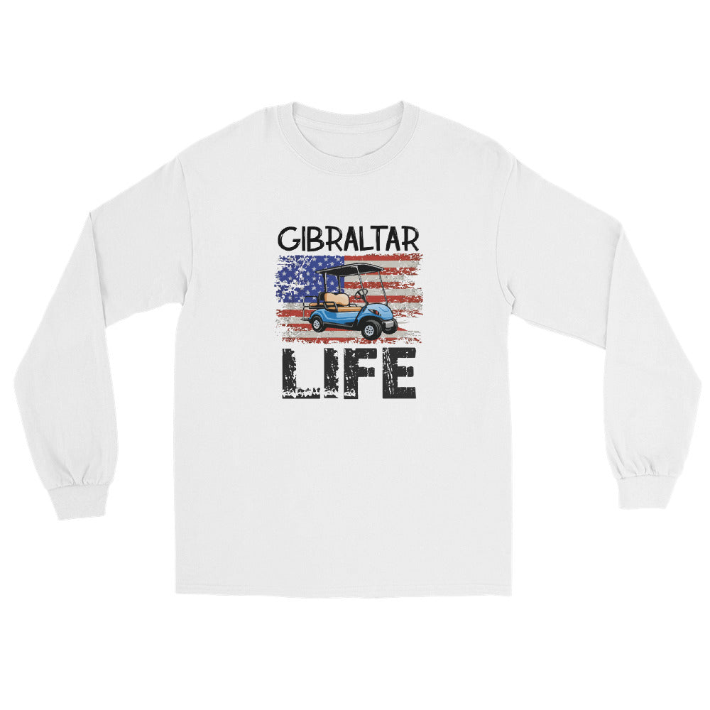 Gibraltar Life Patriotic Men’s Long Sleeve Shirt