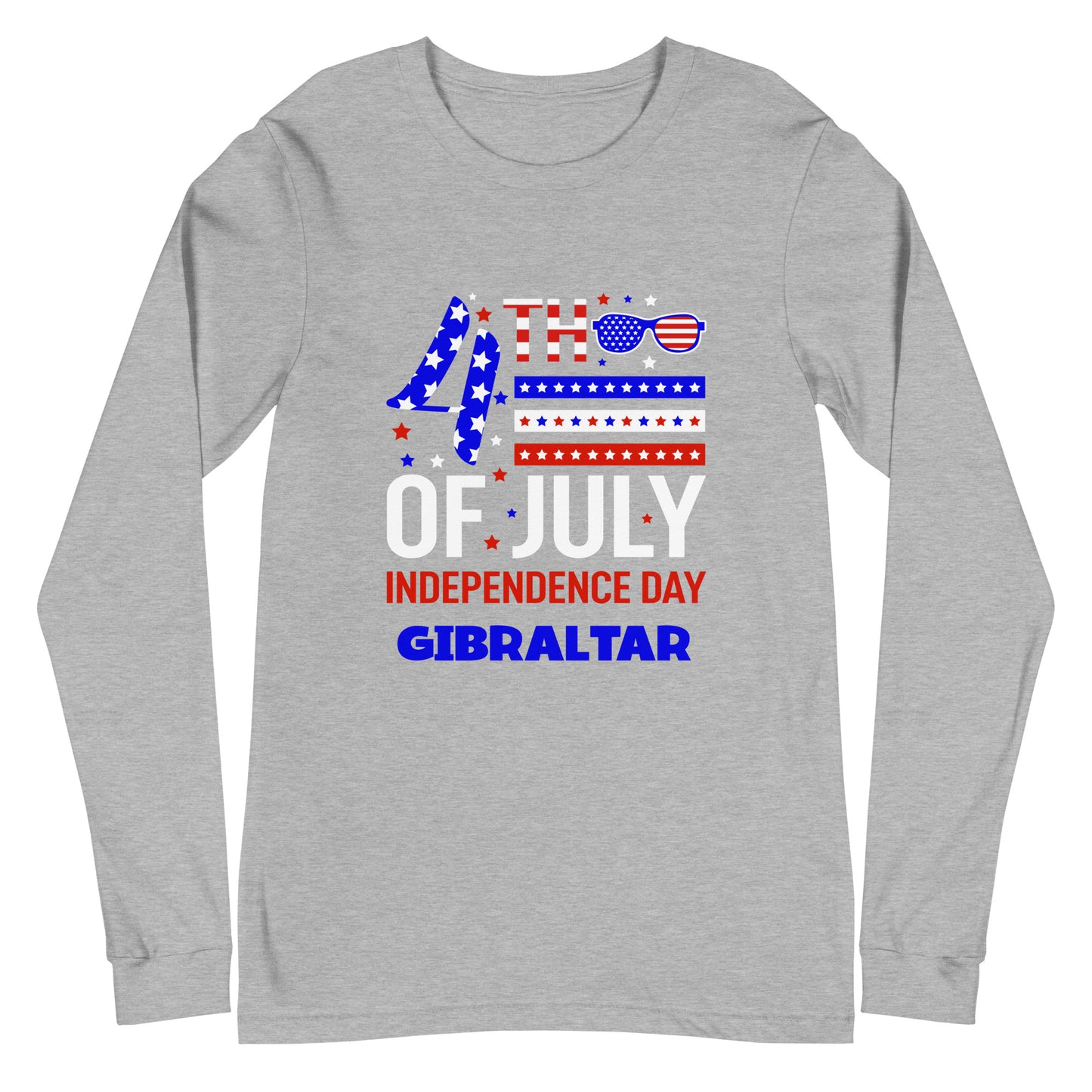 4th Independence Day Gibraltar Unisex Long Sleeve Tee