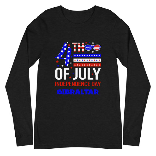 4th Independence Day Gibraltar Unisex Long Sleeve Tee