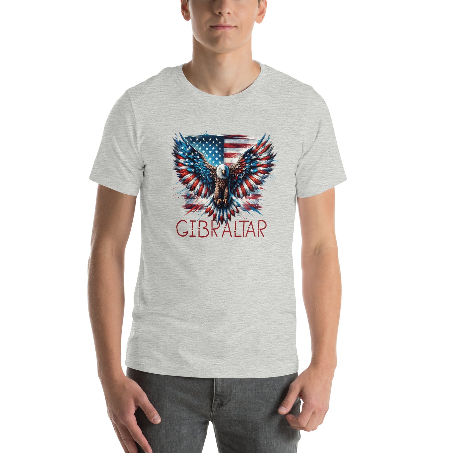 Gibraltar Patriotic Eagle Unisex t-shirt