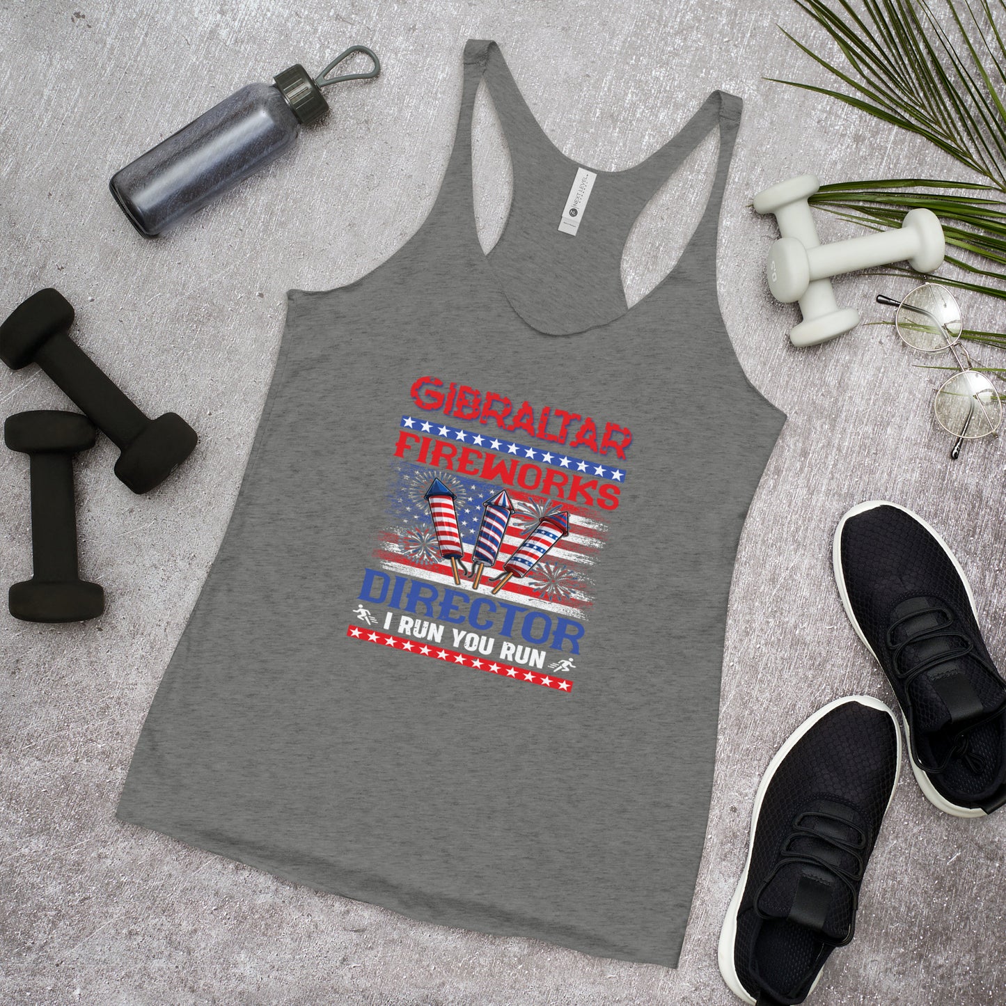 Gibraltar Fireworks Director Women's Racerback Tank