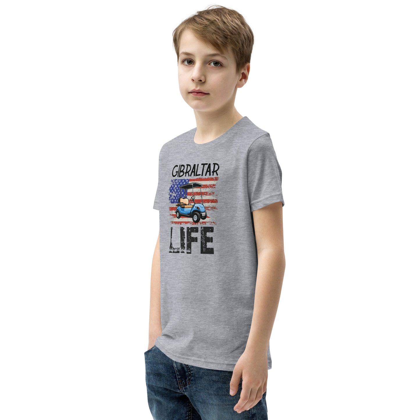 Gibraltar Life Patriotic Youth Short Sleeve T-Shirt