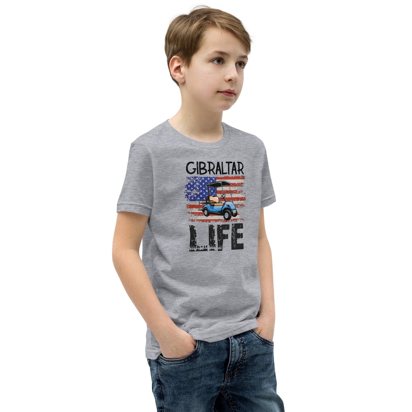 Gibraltar Life Patriotic Youth Short Sleeve T-Shirt