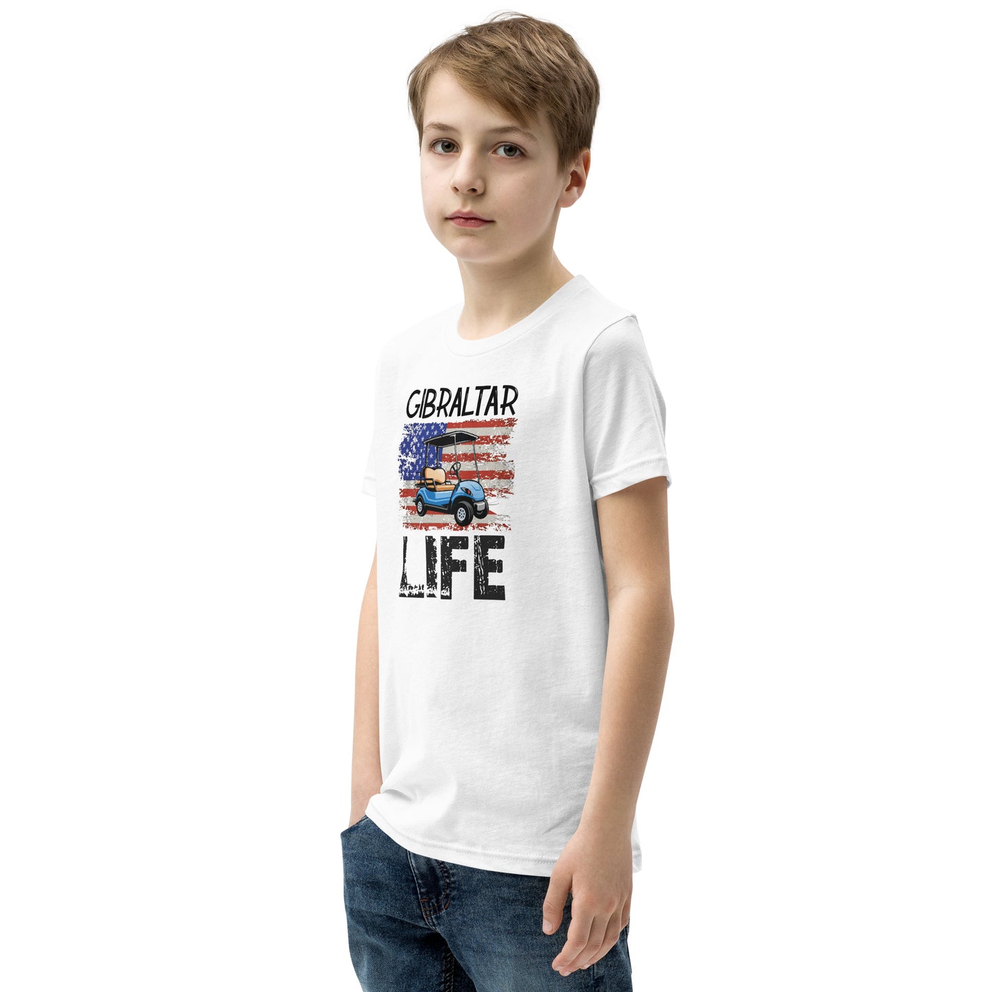 Gibraltar Life Patriotic Youth Short Sleeve T-Shirt