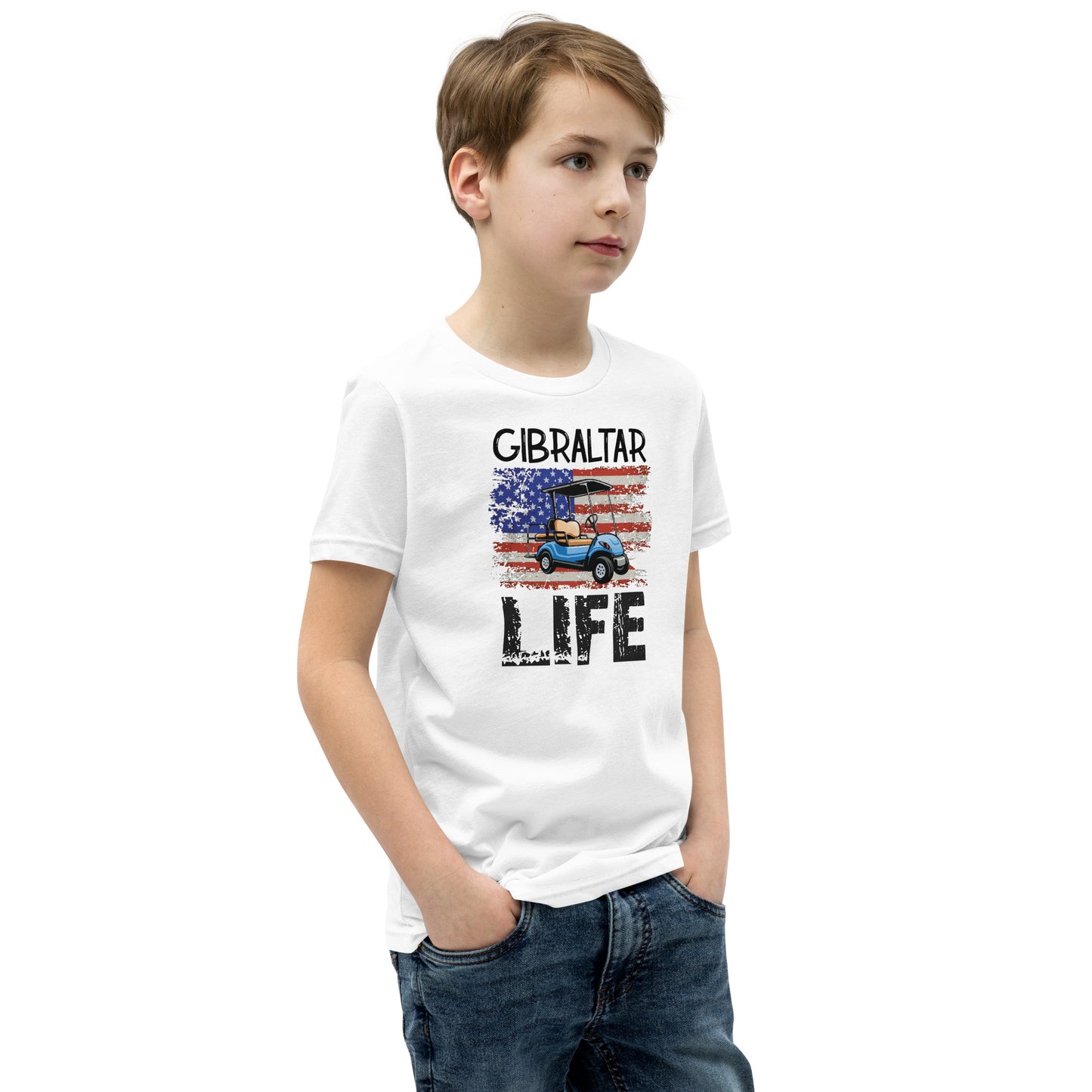 Gibraltar Life Patriotic Youth Short Sleeve T-Shirt