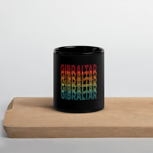 Gibraltar Vibes Black Glossy Mug