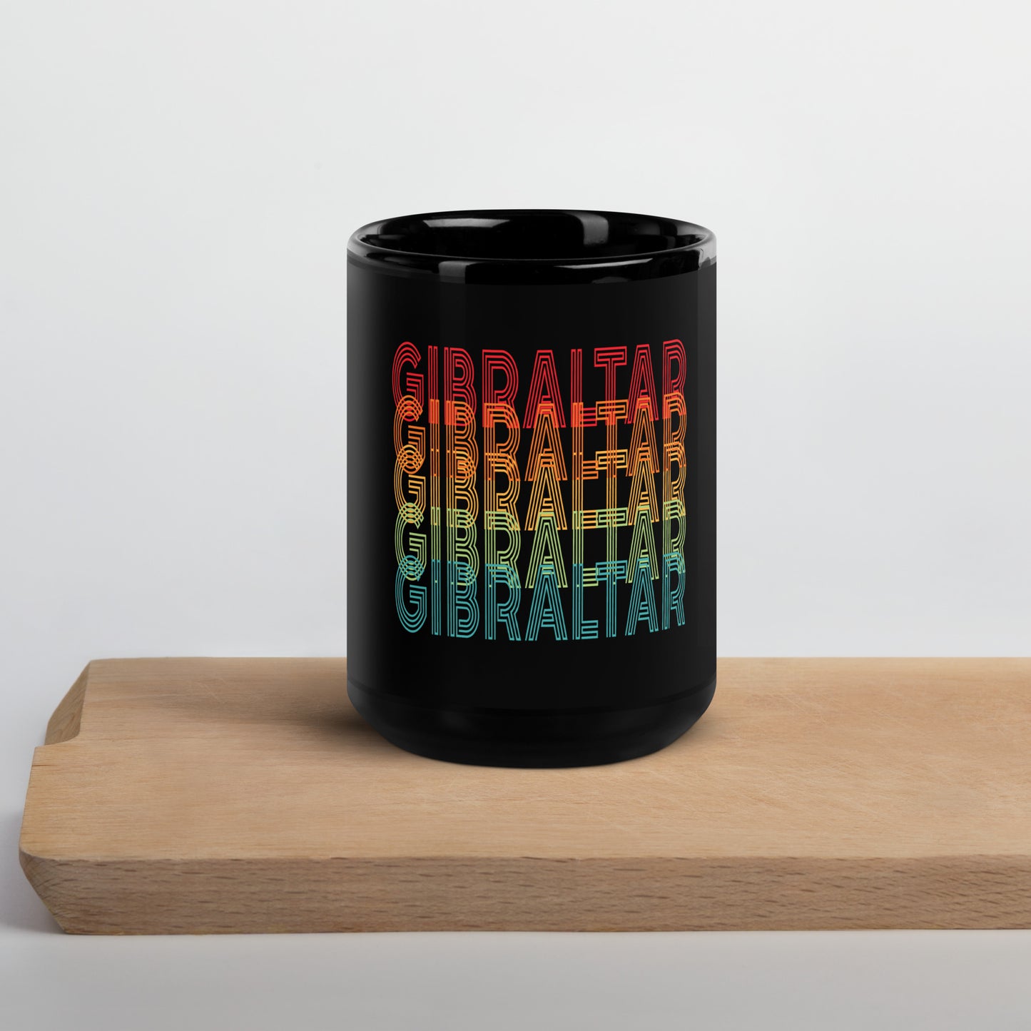 Gibraltar Vibes Black Glossy Mug