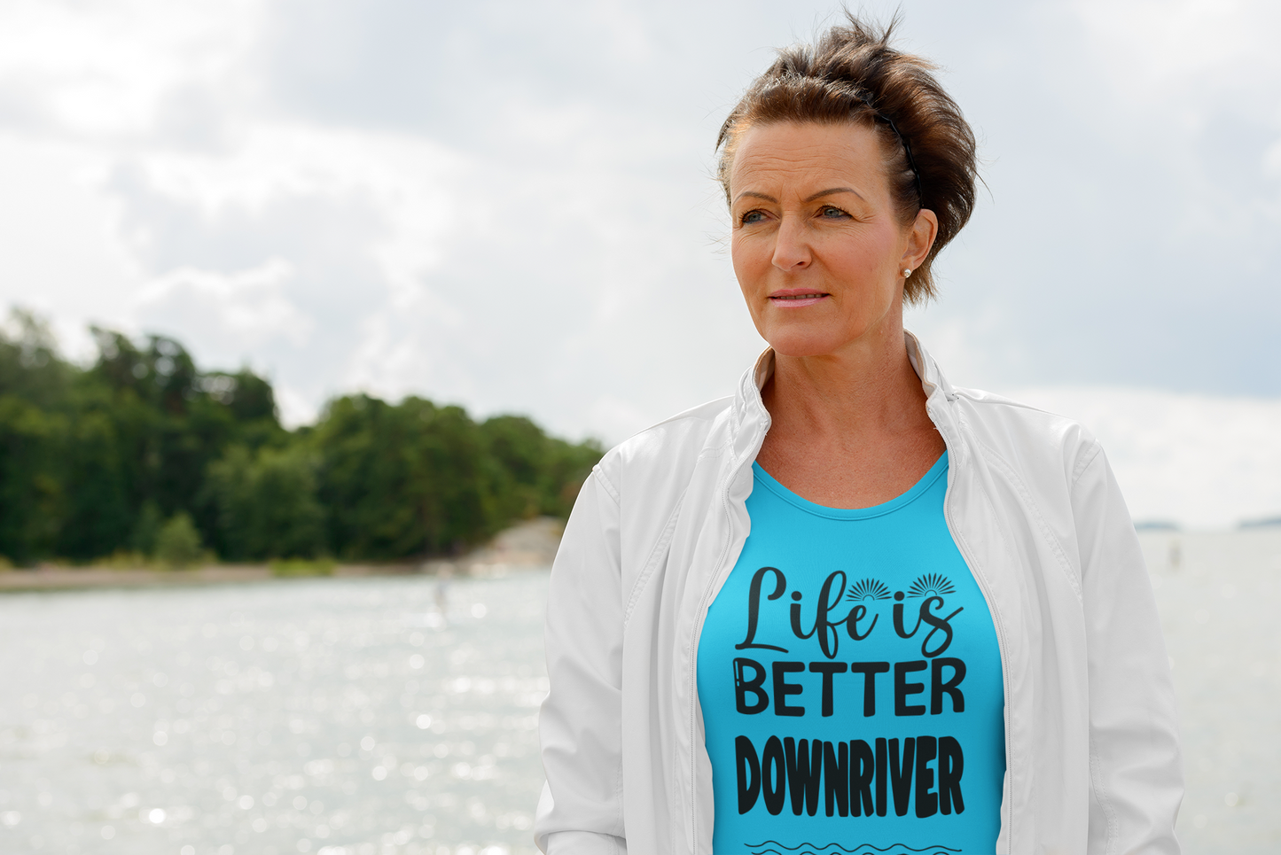 Life Is Better Downriver Women's short sleeve t-shirt