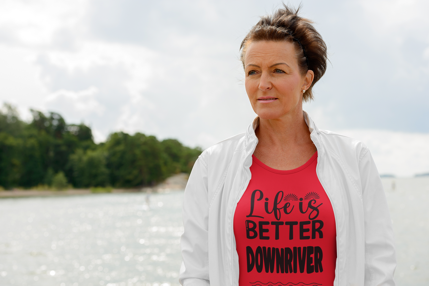 Life Is Better Downriver Women's short sleeve t-shirt