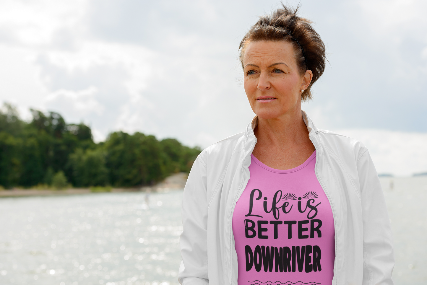 Life Is Better Downriver Women's short sleeve t-shirt