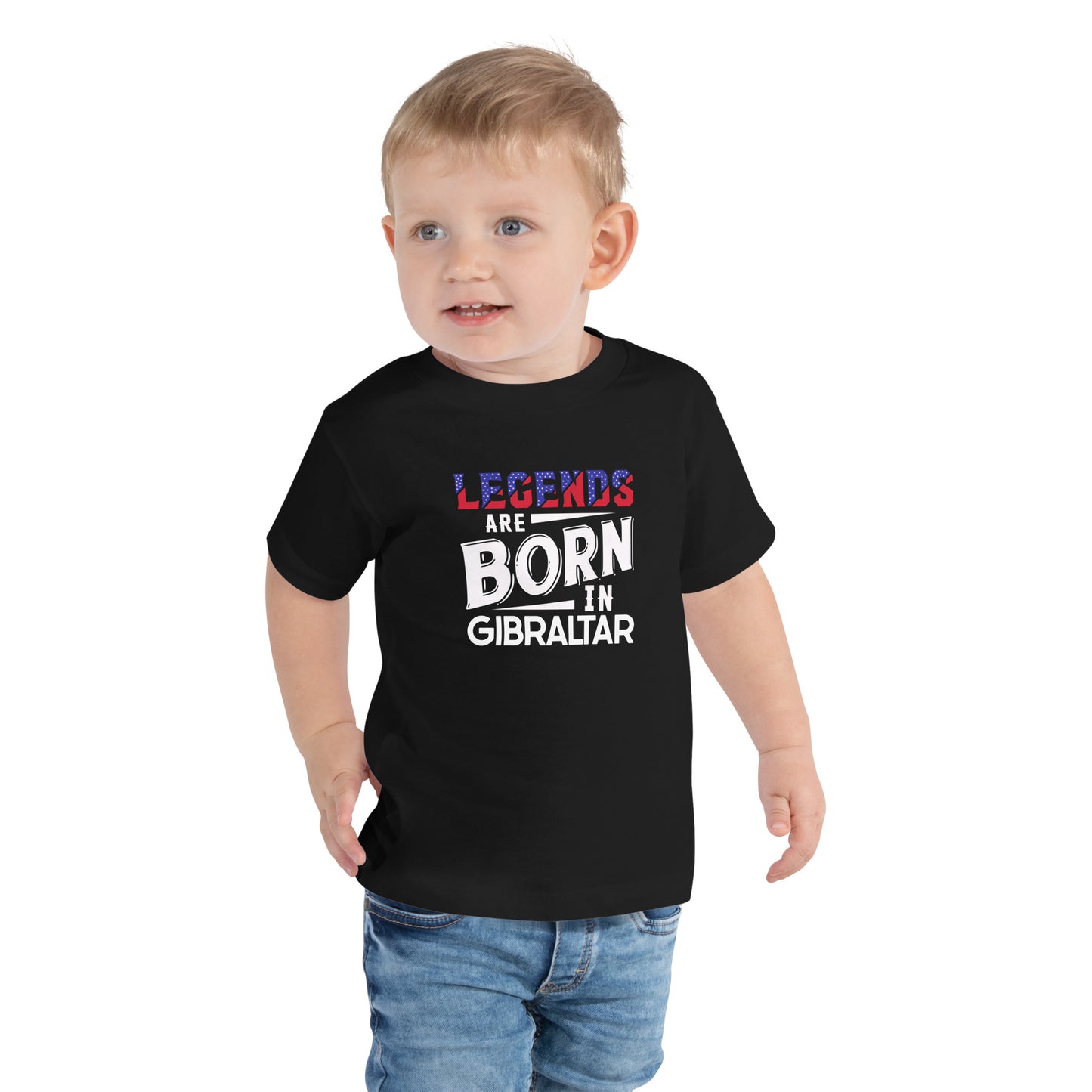 Legends Are Born In Gibraltar Toddler Short Sleeve Tee