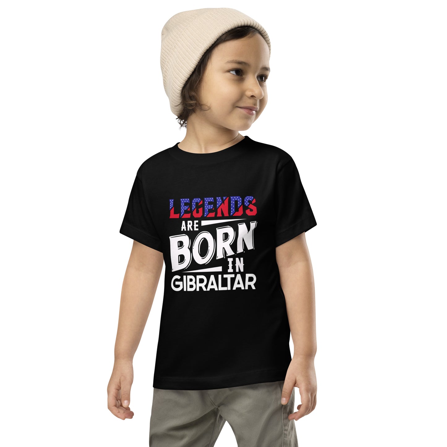 Legends Are Born In Gibraltar Toddler Short Sleeve Tee